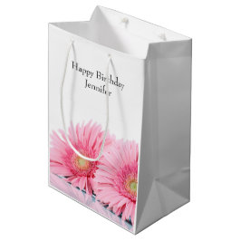 Roze Gerbera Daisies Elegant Photography Medium Cadeauzakje