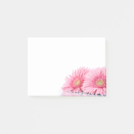 Roze Gerbera Daisies Elegant Photography Post-it® Notes (Voorkant)