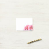 Roze Gerbera Daisies Elegant Photography Post-it® Notes (Op bureau)