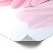Roze Gerbera Daisies Elegant Photography Poster (Hoek)