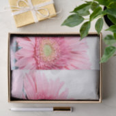 Roze Gerbera Daisies Elegant Photography Tissuepapier (Geschenk)