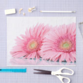 Roze Gerbera Daisies Elegant Photography Tissuepapier (Craft)