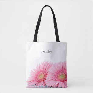 Roze Gerbera Daisies Elegant Photography Tote Bag