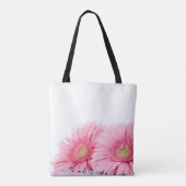 Roze Gerbera Daisies Elegant Photography Tote Bag (Achterkant)