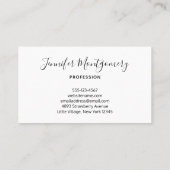 Roze Gerbera Daisies Elegant Photography Visitekaartje (Achterkant)