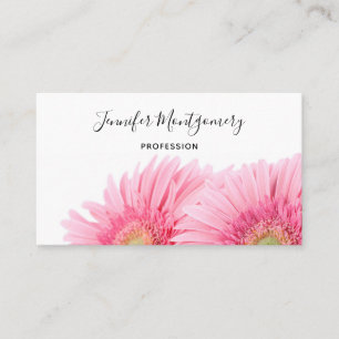 Roze Gerbera Daisies Elegant Photography Visitekaartje
