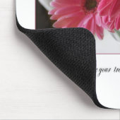 Roze gerbera daisies flower religieus citaat muismat (Hoek)