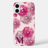 Roze Gerbera Daisy Bloemen op Lichtroze Bloemen Case-Mate iPhone Case (Achterkant)