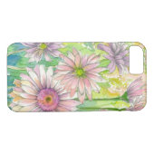 Roze Gerbera Daisy Boeket Waterverf Bloemenkunst Case-Mate iPhone Case (Achterkant (Horizontaal))