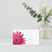 Roze Gerbera Daisy Cream Place Card Plaatskaartje (Staand voorkant)