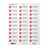 Roze Gerbera Daisy Custom Adresetiketten Etiket (Full Sheet)