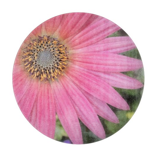 Roze Gerbera Daisy Cutting Board Snijplank (Voorkant)