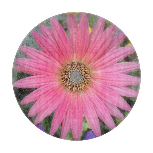 Roze Gerbera Daisy Cutting Board Snijplank (Voorkant)