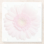 Roze Gerbera Daisy Flower Glass Onderzetter (Achterkant)