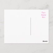 Roze Gerbera Daisy Flower Greeting Briefkaart (Achterkant)