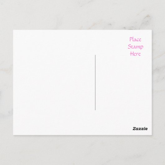 Roze Gerbera Daisy Flower Greeting Briefkaart (Achterkant)