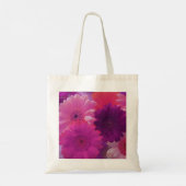 Roze Gerbera Daisy Flowers Art Canvas tassen (Achterkant)