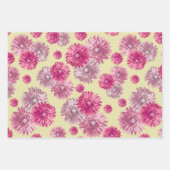  roze gerbera daisy flowers floral inpakpapier vel (Voorkant 3)