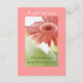 Roze Gerbera Daisy Gift Certificate