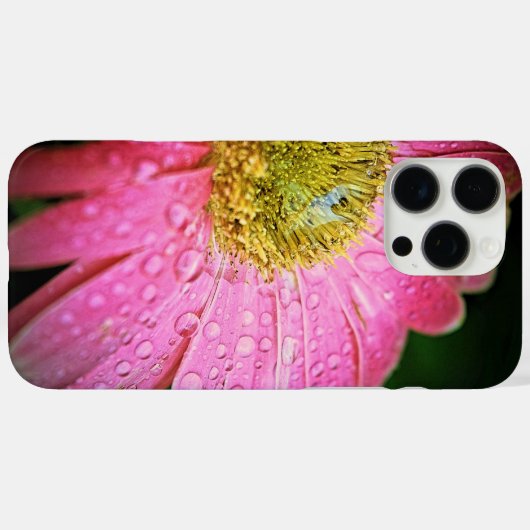 Roze Gerbera Daisy Hoesje-Mate iPhone Case (Achterkant (horizontaal))