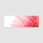 Roze Gerbera Daisy Naamplaatje (Voorkant)