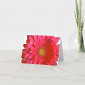 Roze Gerbera Daisy Note Card Kaart (Voorkant)