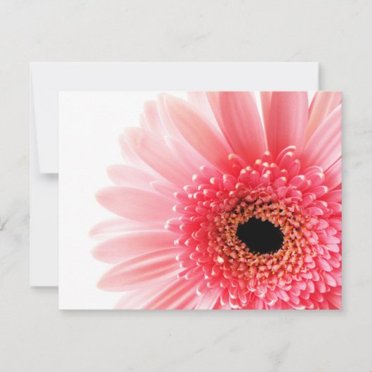Roze Gerbera Daisy Notitiekaartje (Voorkant)