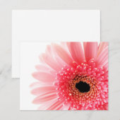 Roze Gerbera Daisy Notitiekaartje (Voorkant / Achterkant)