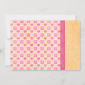 Roze Gerbera Daisy Oranje Bridal Shower Kaart (Achterkant)