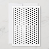 Roze Gerbera Daisy Polka Dot Wedding Uitnodiging (Achterkant)