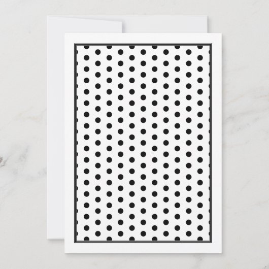 Roze Gerbera Daisy Polka Dot Wedding Uitnodiging (Achterkant)