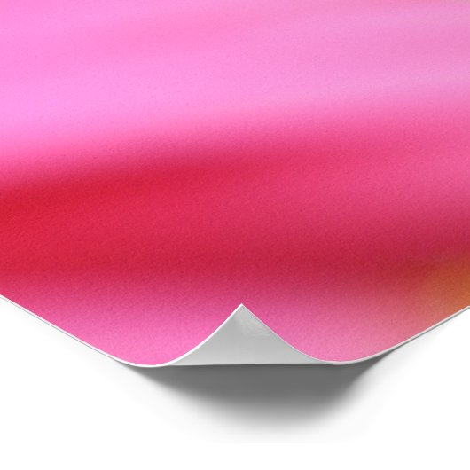 Roze Gerbera Daisy Poster Print (Hoek)