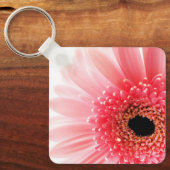 Roze Gerbera Daisy Sleutelhanger (Voorkant)