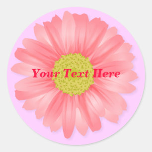 Roze Gerbera Daisy Sticker