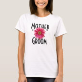 Roze Gerbera Daisy / Trouwen T-shirt (Voorkant)