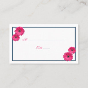 Roze Gerbera Daisy Trouwplaats Kaarten Plaatskaartje