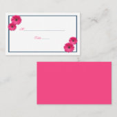 Roze Gerbera Daisy Trouwplaats Kaarten Plaatskaartje (Voorkant / Achterkant)
