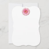 Roze Gerbera Daisy Uitnodigingen (Voorkant)