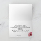 Roze gerbera daisy vrijgezellenfeest kaart (Binnen)