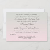 Roze Gerbera daisy Wedding Uitnodiging (Achterkant)