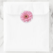 Roze Gerbera madeliefje bruiloft Sticker (Tas)