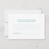 Roze Gerbera Madeliefje Turkoois Lint Trouw RSVP (Achterkant)