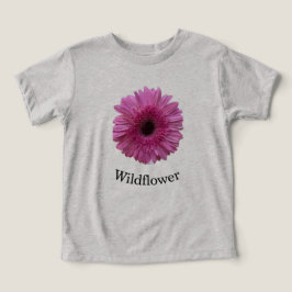 Roze Gerbera Madeliefje Wildflower Peuter T-Shirt