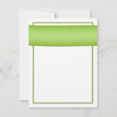 Roze Gerbera met Green Ribbon Response Kaart (Achterkant)