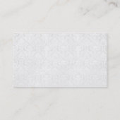 Roze Gerbera Water Druppelt Visitekaartje (Achterkant)