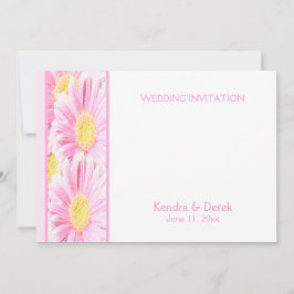 Roze Gerberas over de uitnodiging tot het indienen