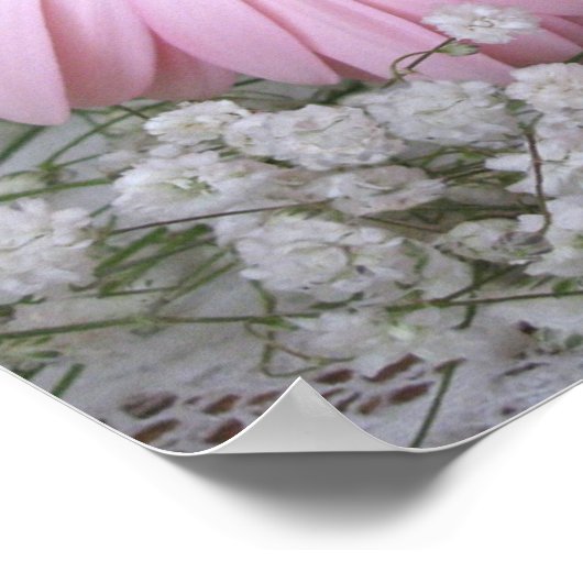 Roze Gerberas Print (Hoek)