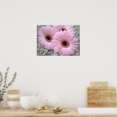 Roze Gerberas Print (Keuken)