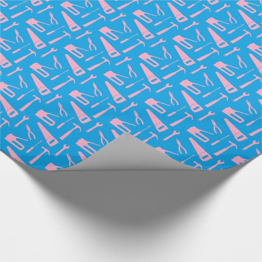 roze gereedschappen voor het verpakken van papier (Hoek)