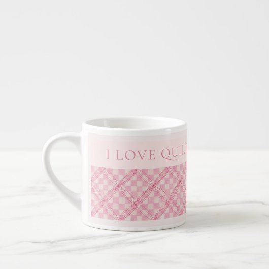 ROZE GEREGELDE DEKEN Espresso Kop + Tekst / Blos (Links)